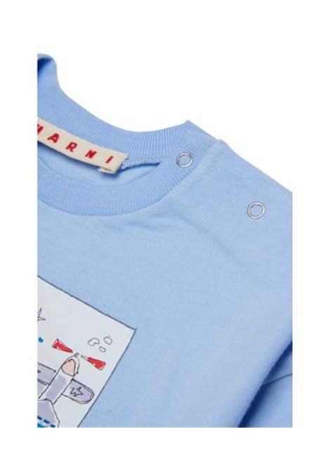 T-shirt con stampa MARNI KIDS | M01907 M00SG0M863